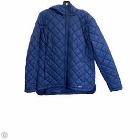 Coat Puffer & Quilted By Lands End In Blue, Size: M Recycled Polyester