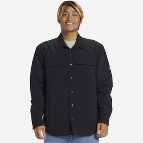 Quiksilver Mens Cold Snap Insulated Shacket All Purpose Outerwear DualLayer Weave