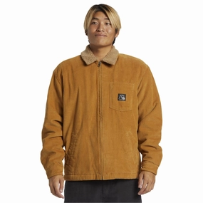 Quiksilver Mens DNA Sherpa Harrington Jacket Packable Feature Reinforced Shoulder Panels
