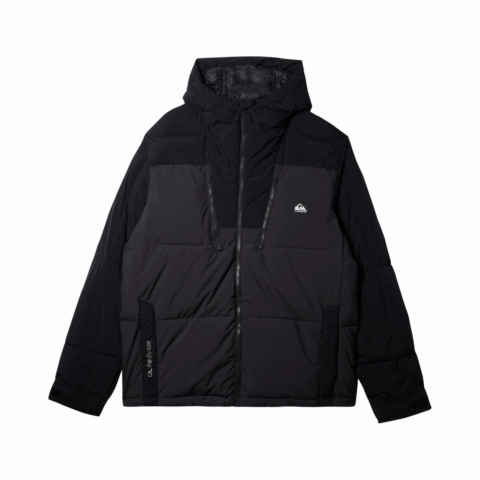 Weatherproof Zipper Seals Quiksilver Mens Nomad Hooded Puffer Jacket
