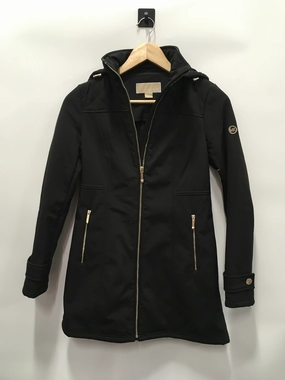 Packable Construction Body Mapped Ventilation Black Coat Puffer & Quilted Michael By Michael Kors, Size Petite   Xs
