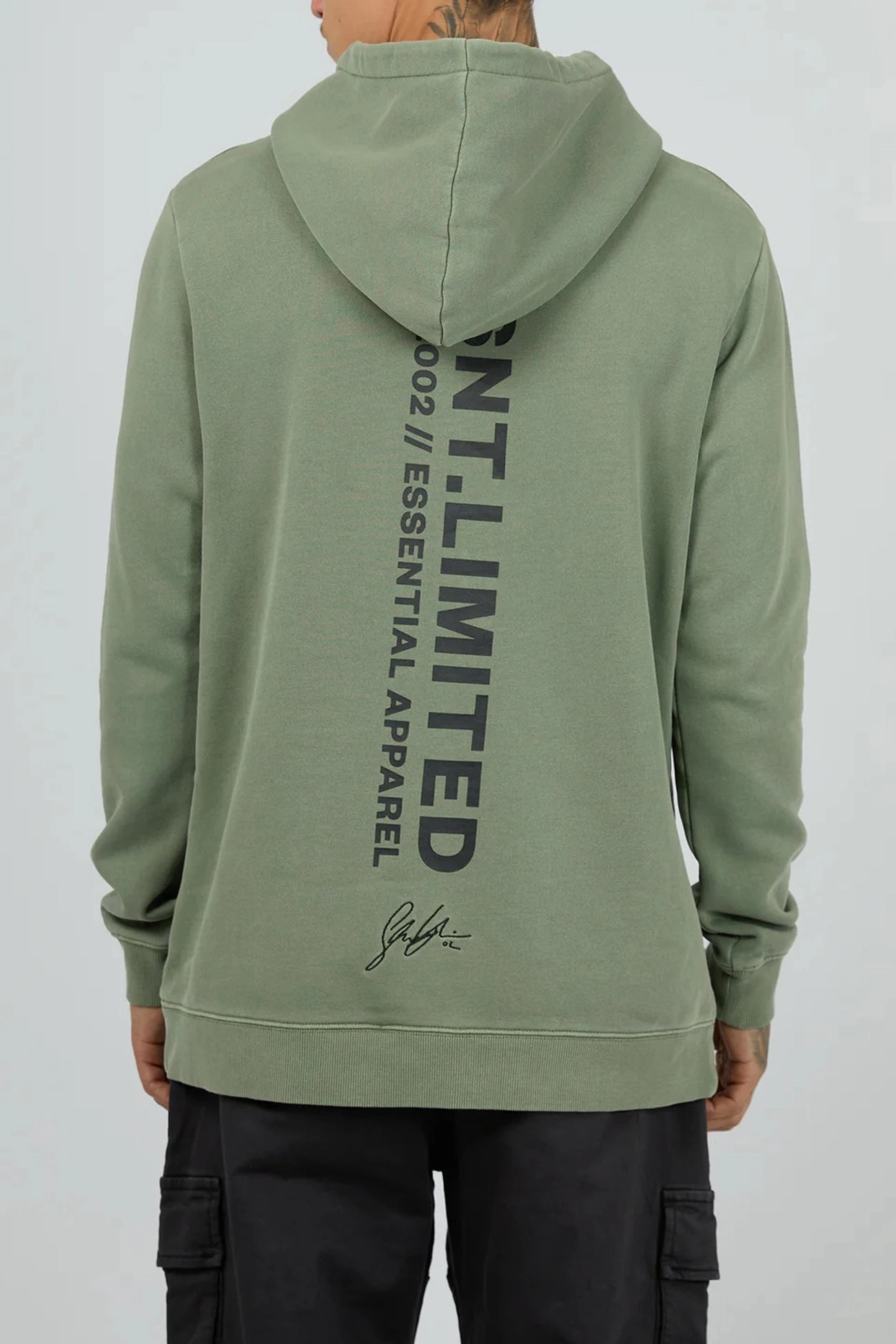 Asymmetric Hemline Breathable City Style Trilogy Hoodie Acid Green