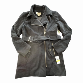 TemperatureRegulating Fabric Coat Designer By Michael By Michael Kors In Black, Size: Mp