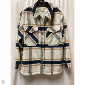 Coat Other By Clothes Mentor In Plaid Pattern, Size: M Transition Wear Tear Resistant Material