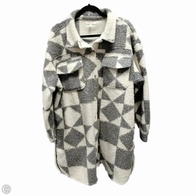 Modern Fit Warm Lining Coat Faux Fur & Sherpa By Angashion In Grey, Size: Xxl