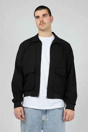 Ranger Jacket Washed Black Mild Weather Abrasion Proof Shoulders