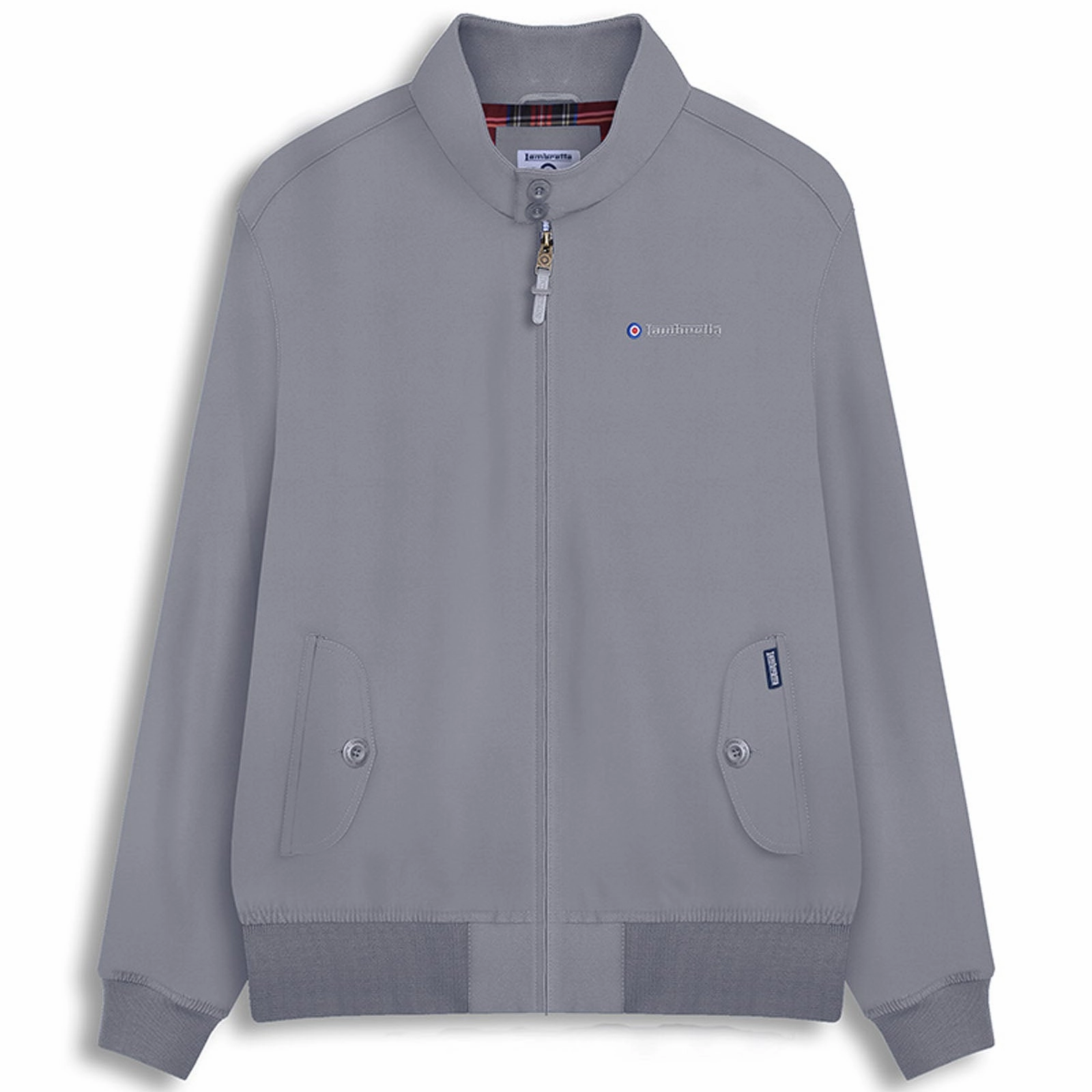 Waterproof Zipper Crisp Look Lambretta Mens Shower Resistant Harrington Bomber Jacket