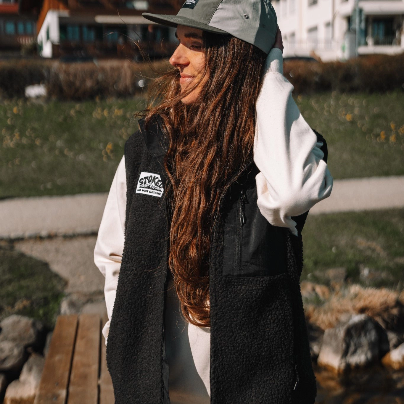 Silkiness Fit Flex Recycled "Explorer" Sherpa Fleece Vest