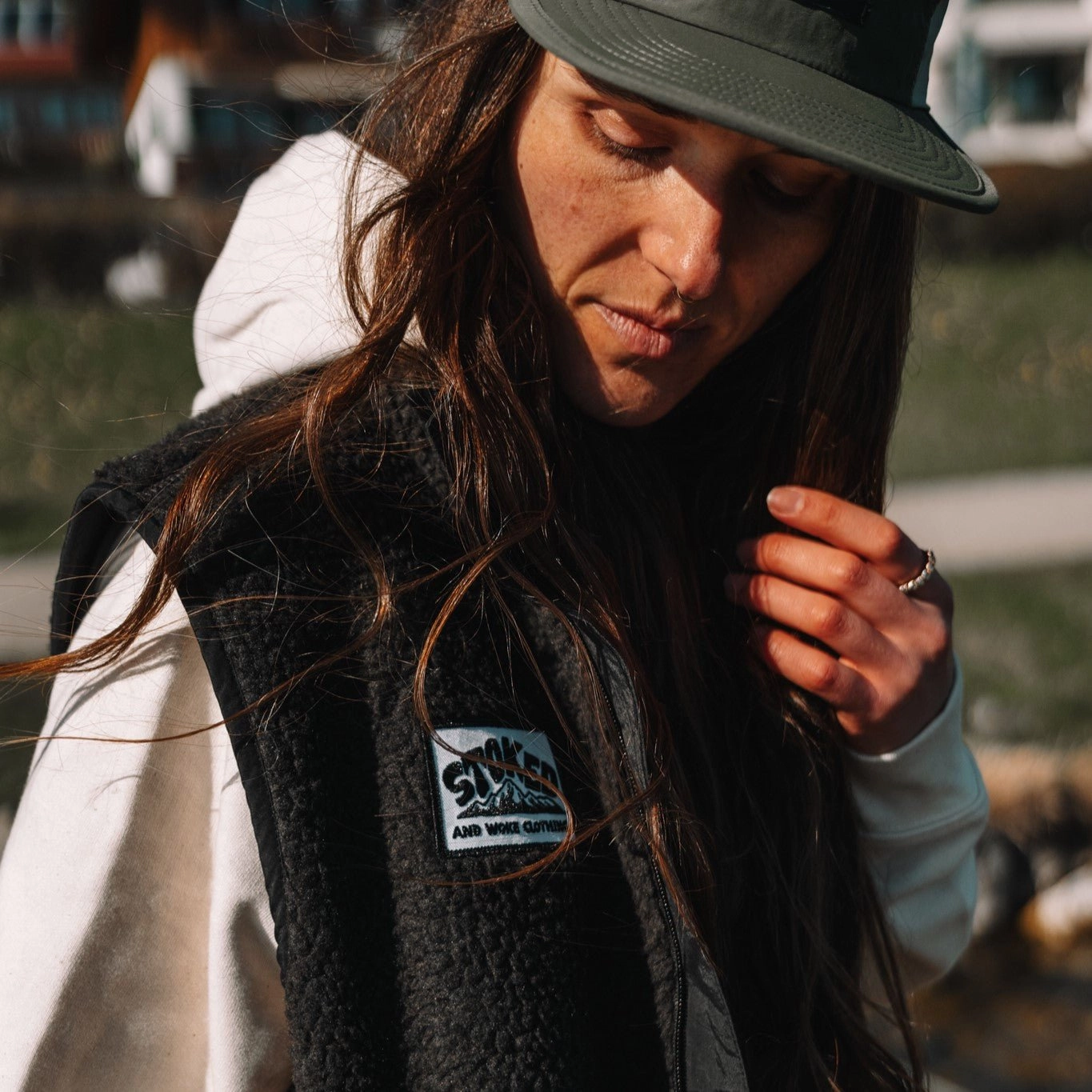 Recycled "Explorer" Sherpa Fleece Vest Quick Dry Material