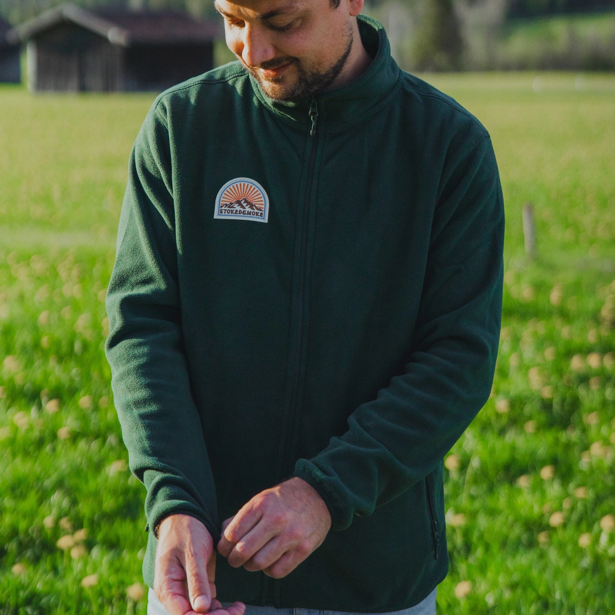 African style Recycled "Sunrise" Micro Fleece