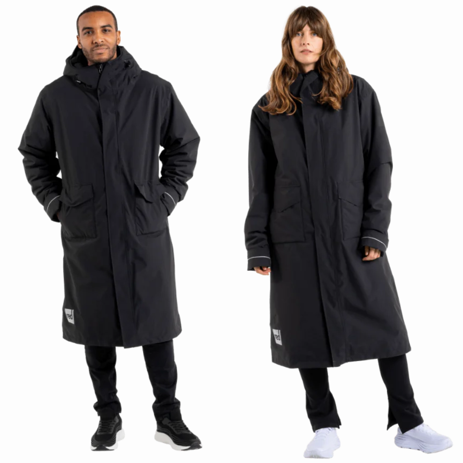 Weatherproof Zipper Tech Layered Collar Red Adult EVO Pro Slimline Waterproof Parka Jacket