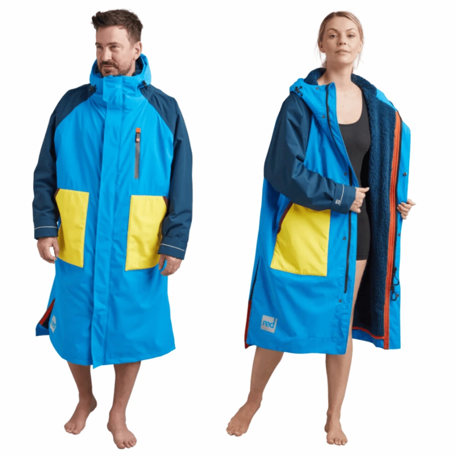 Versatile Daily Layer Red Adults Recovered Long Sleeve Hooded Dry Changing Robe Alter EVO
