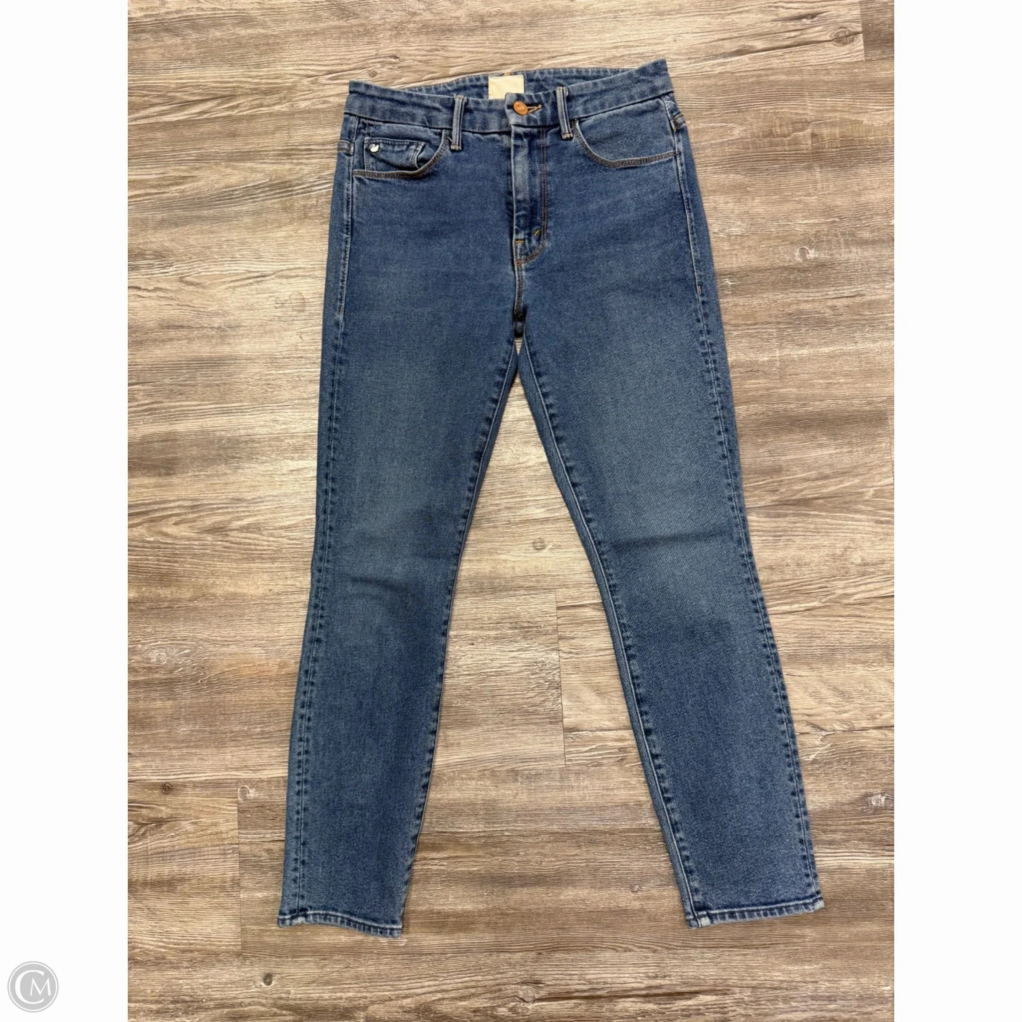 Unisex Fit Versatile Fit Jeans Designer By Mother Jeans In Blue Denim, Size: 2