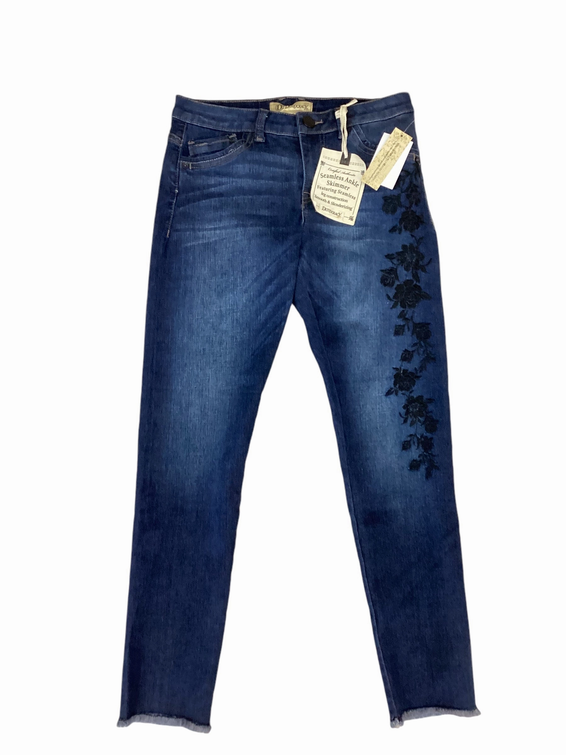 Jeans Designer By Democracy In Blue Denim, Size: 4 Unisex Wear Elegant Vintage Lover Wear Anytime