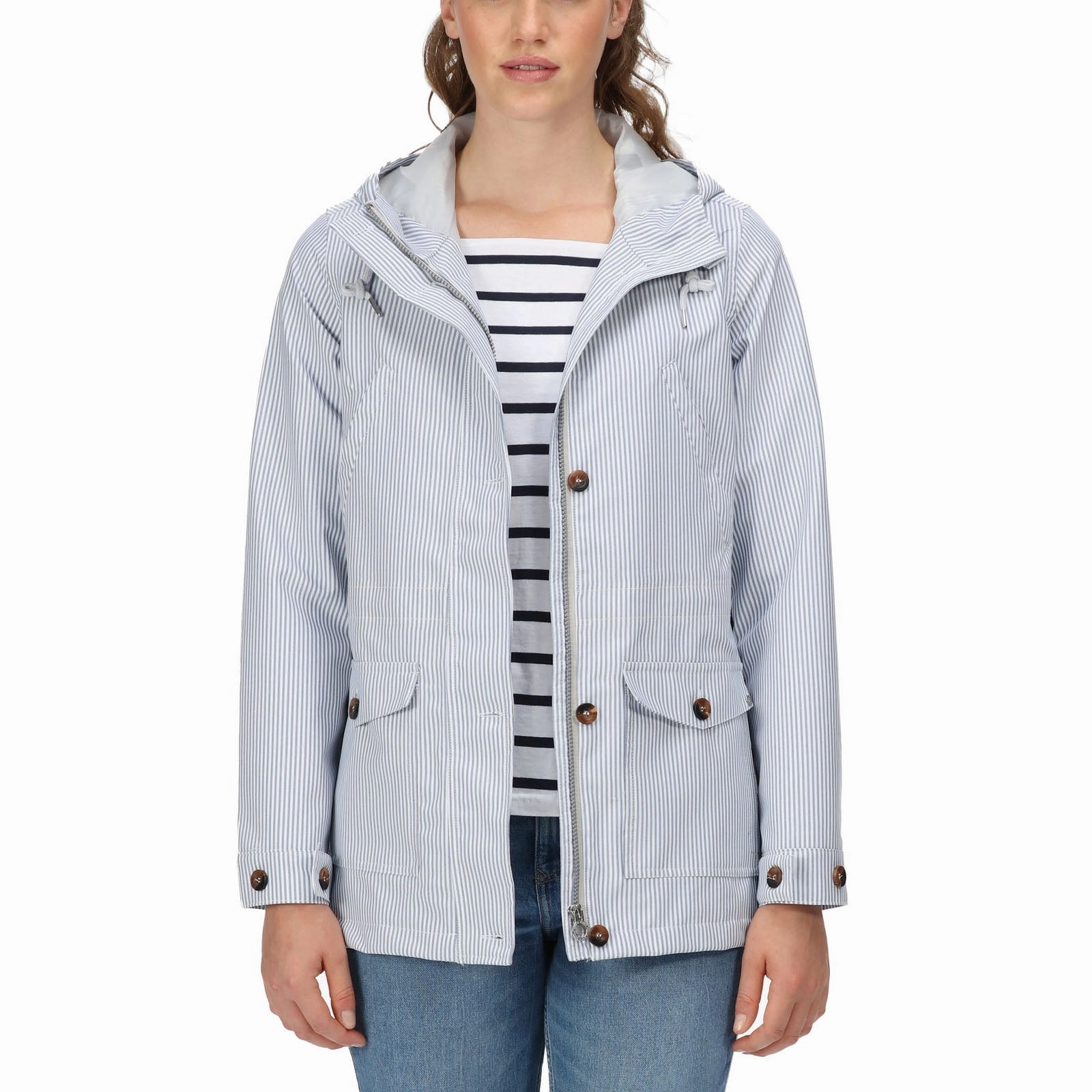 Regatta Womens Nahla Waterproof Hooded Jacket Temperature Regulating Membrane