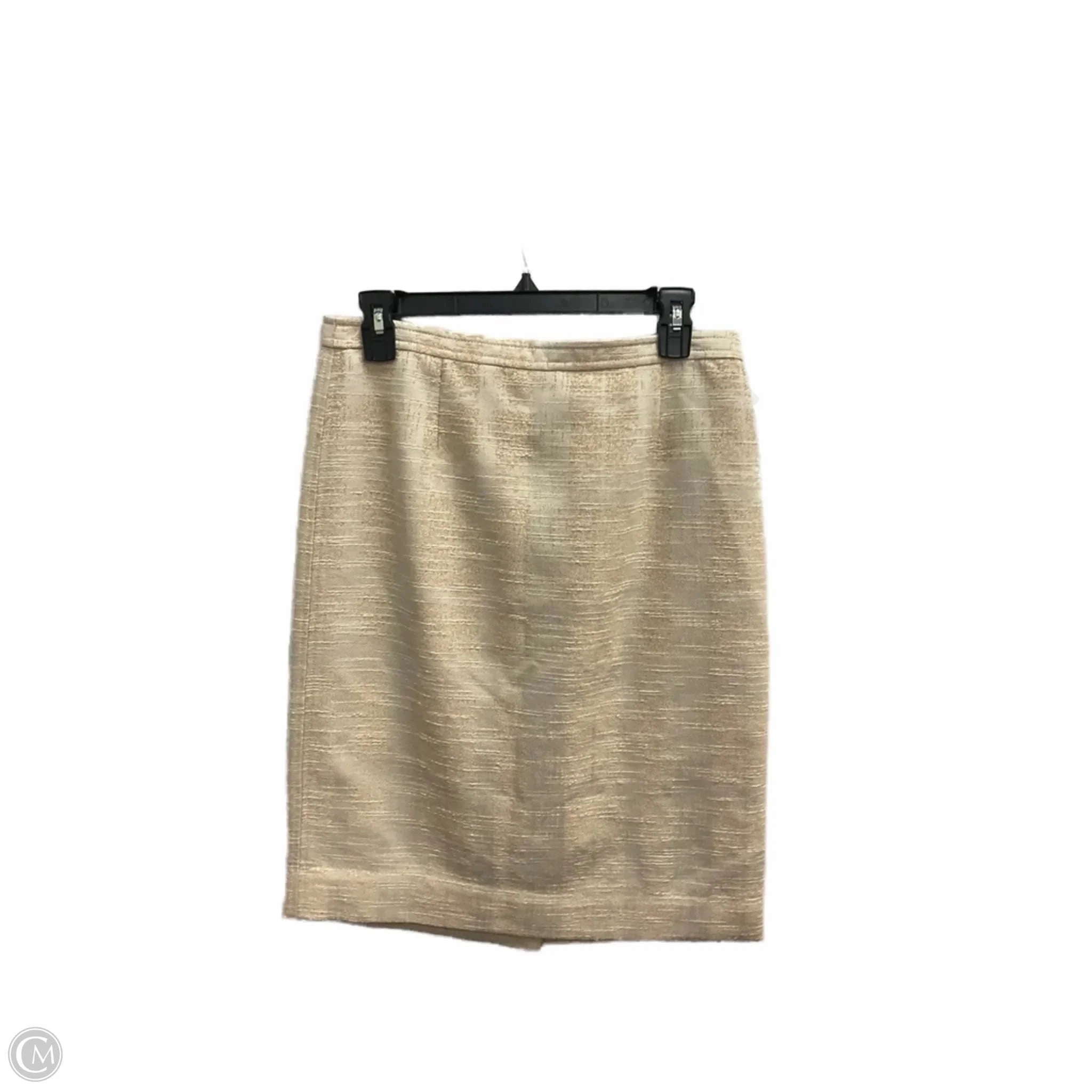 Skirt Designer By Tory Burch In Tan & White, Size: 6 Durable Stitching