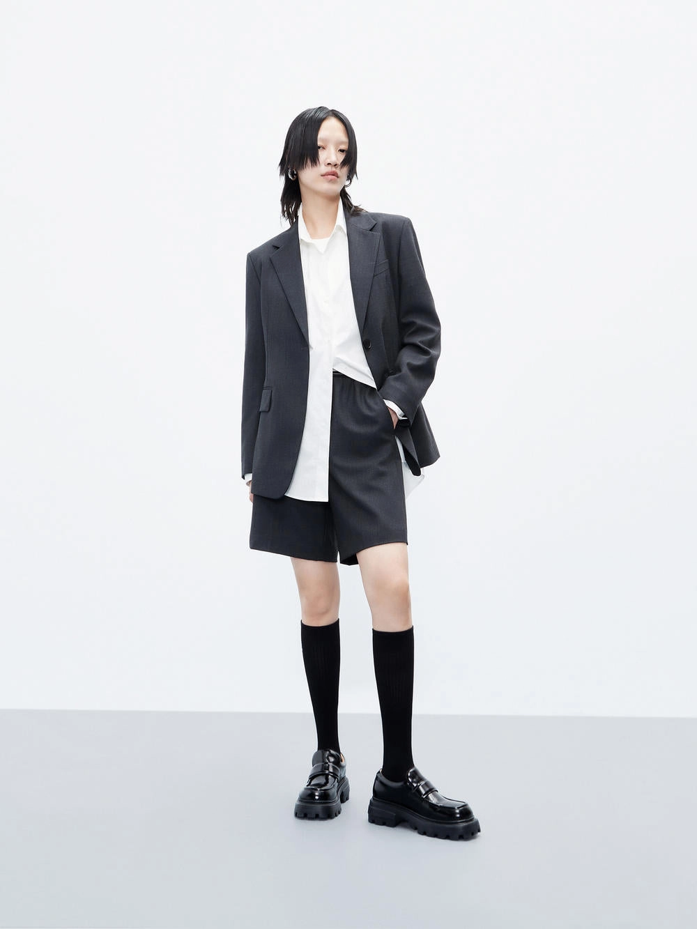 FullLengthZip All Day Wear Belt Detail Tailored Blazer