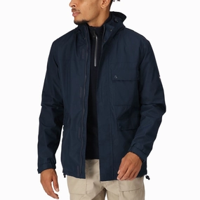 Regatta Mens Baymoor Waterproof Jacket - Navy Compression Fit Design Storm Ready Gear
