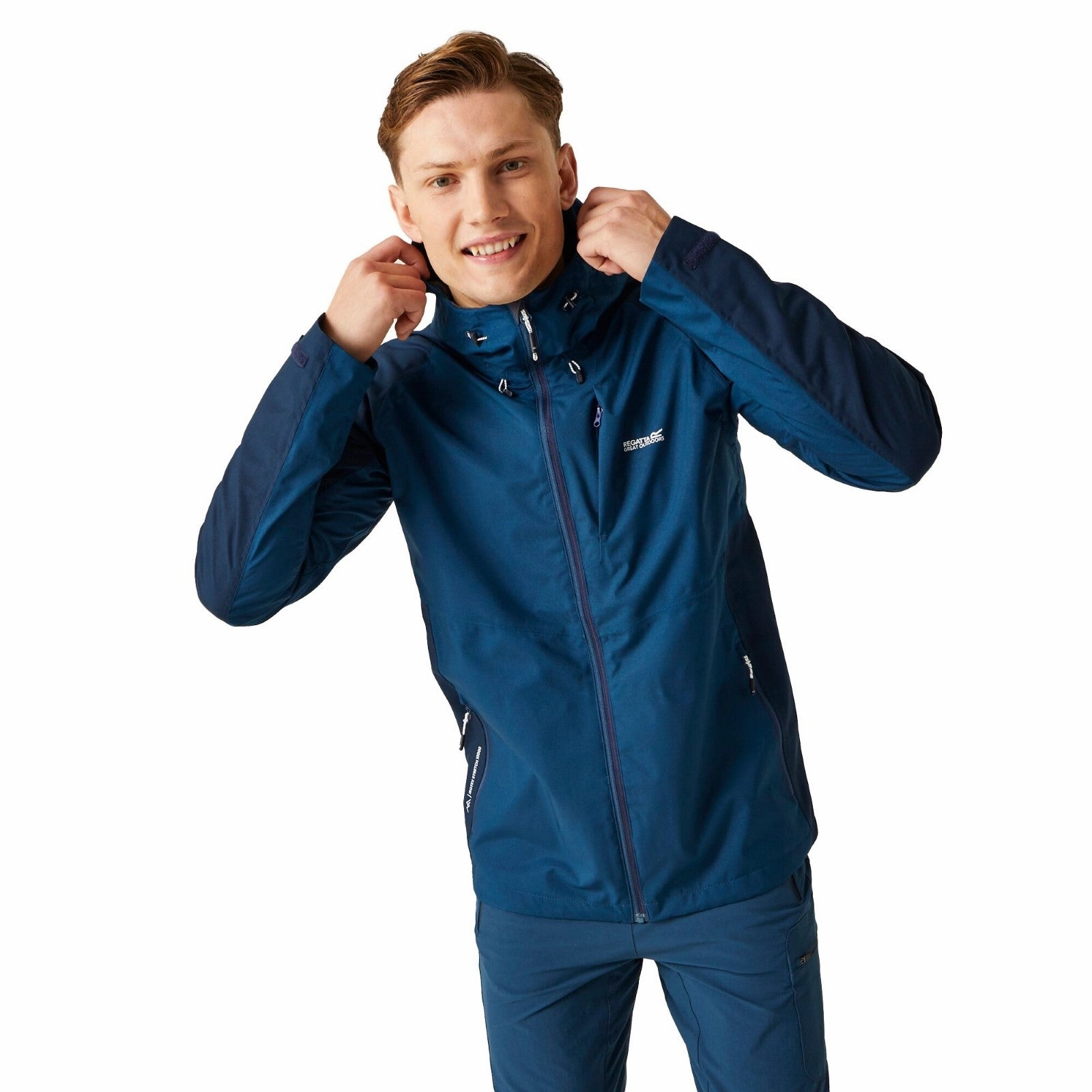 Seam Sealed Technology Regatta Mens Britedale Waterproof Walking Rain Jacket