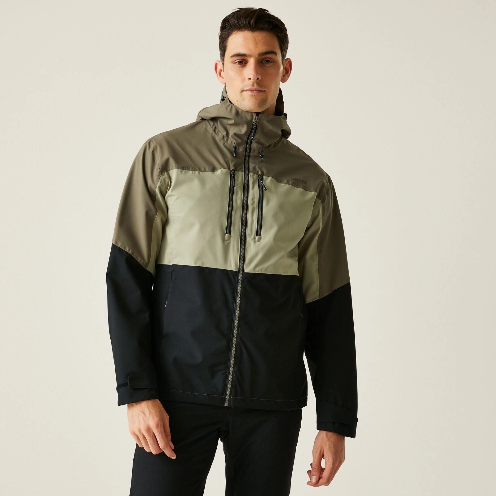 Regatta Mens Maland II Hooded Waterproof Jacket Effortless Look Climate Responsive Textile