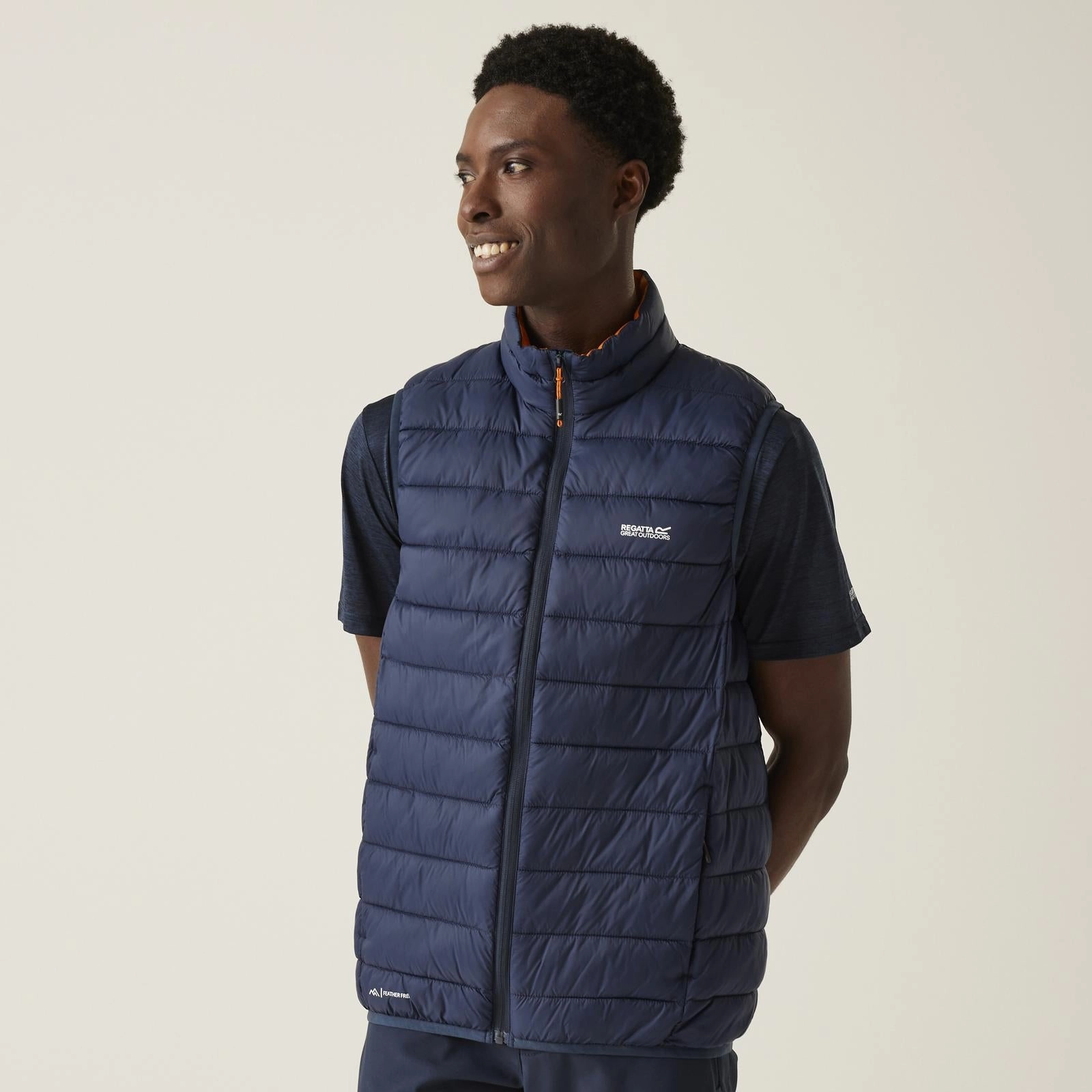 Regatta Mens Marizion Baffled Water Repellent Gilet Flexible Shoulder Panels Mid Length Design