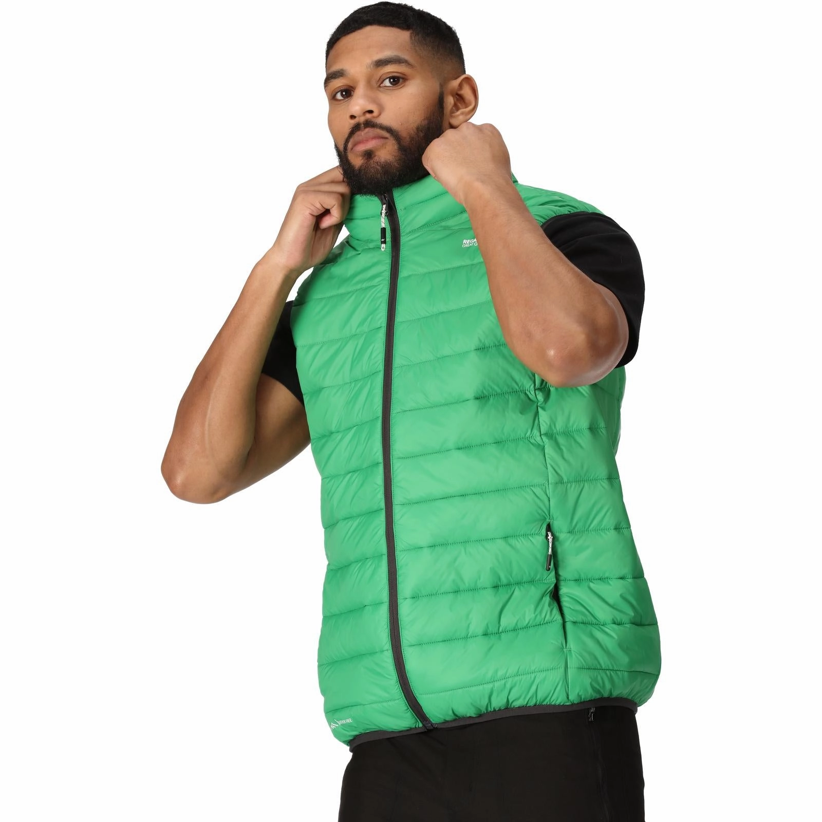 Regatta Mens Marizion Baffled Water Repellent Gilet Snap Button Daily Commute Wear