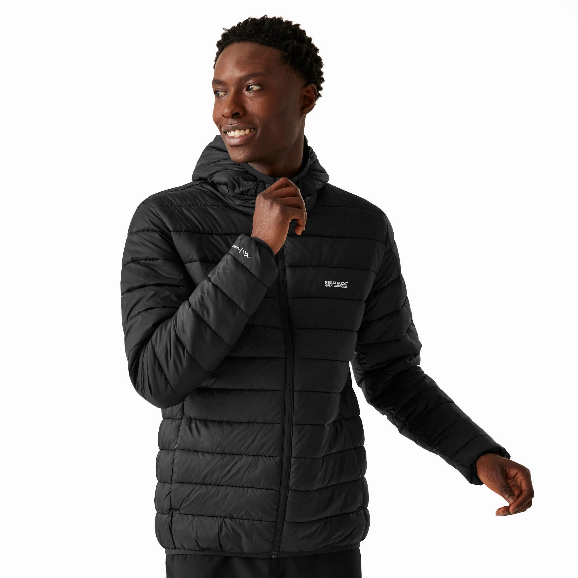 Regatta Mens Marizion Baffled Water-Repellent Jacket Coat MagneticClosure