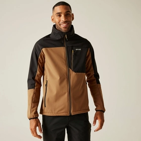 Light Reflective Zippers Flexible Armholes Regatta Mens Moutdale Waterproof Softshell Jacket