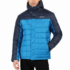 Regatta Mens Nevado IV Quilted Walking Jacket - Blue No Static Day Hike Style