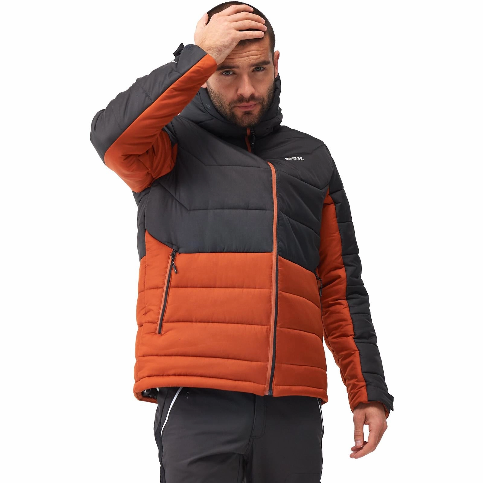 Regatta Mens Nevado VI Insulated Puffer Jacket Recycled materials ReinforcedElasticHem