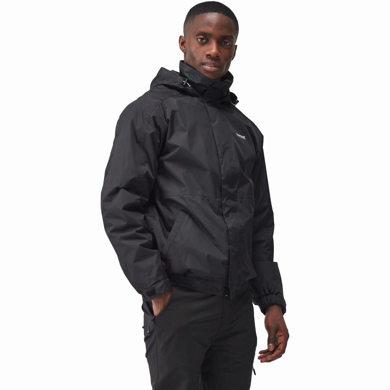 Regatta Mens Niviston Hooded Waterproof Walking Jacket - Navy Windproof Material Eco Friendly Dye