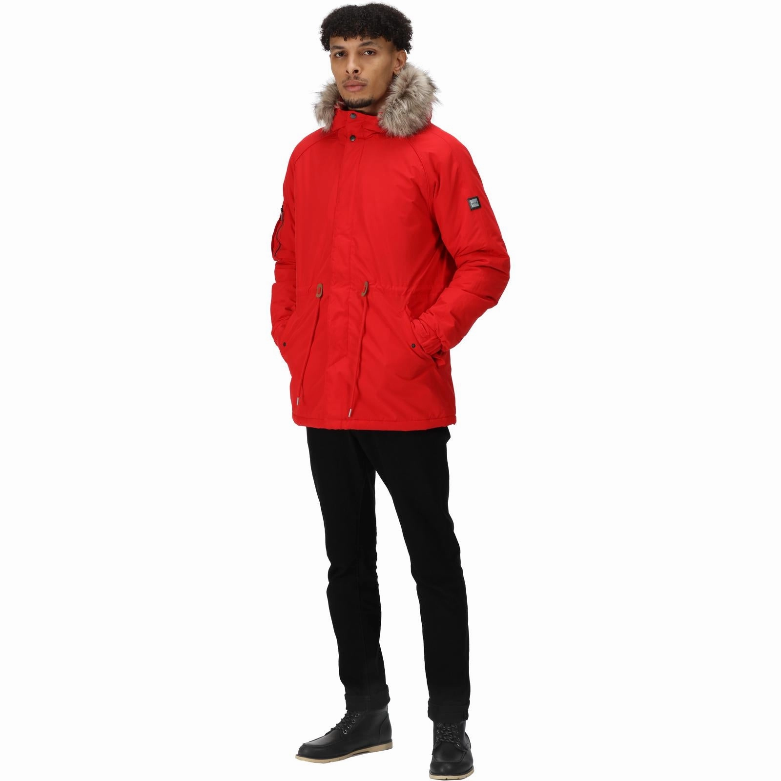 WindResistant Coating High Collar Style Regatta Mens Salinger III Waterproof Parka Jacket