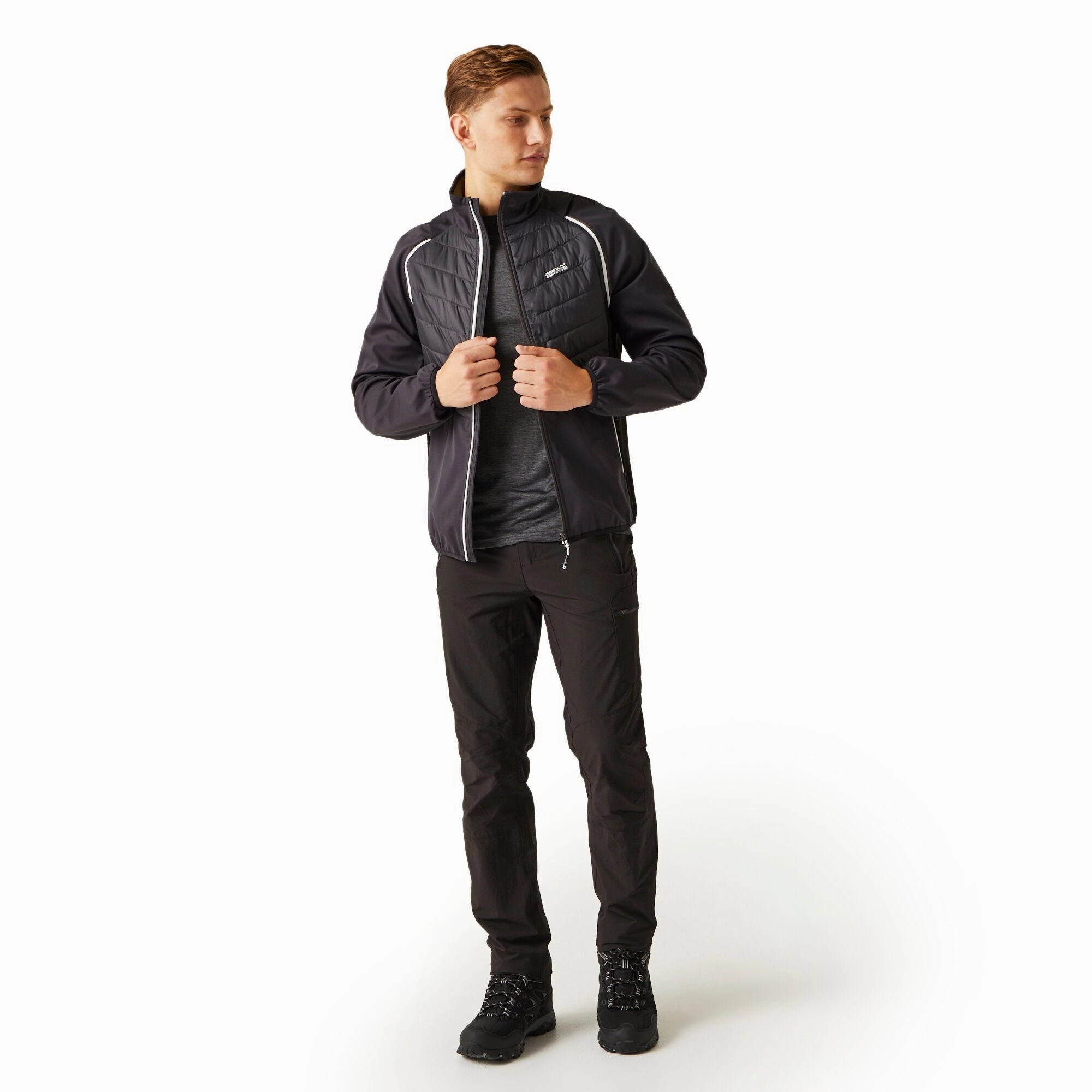 Micro Perforated Panels Regatta Mens Steren Hybrid II Softshell Jacket