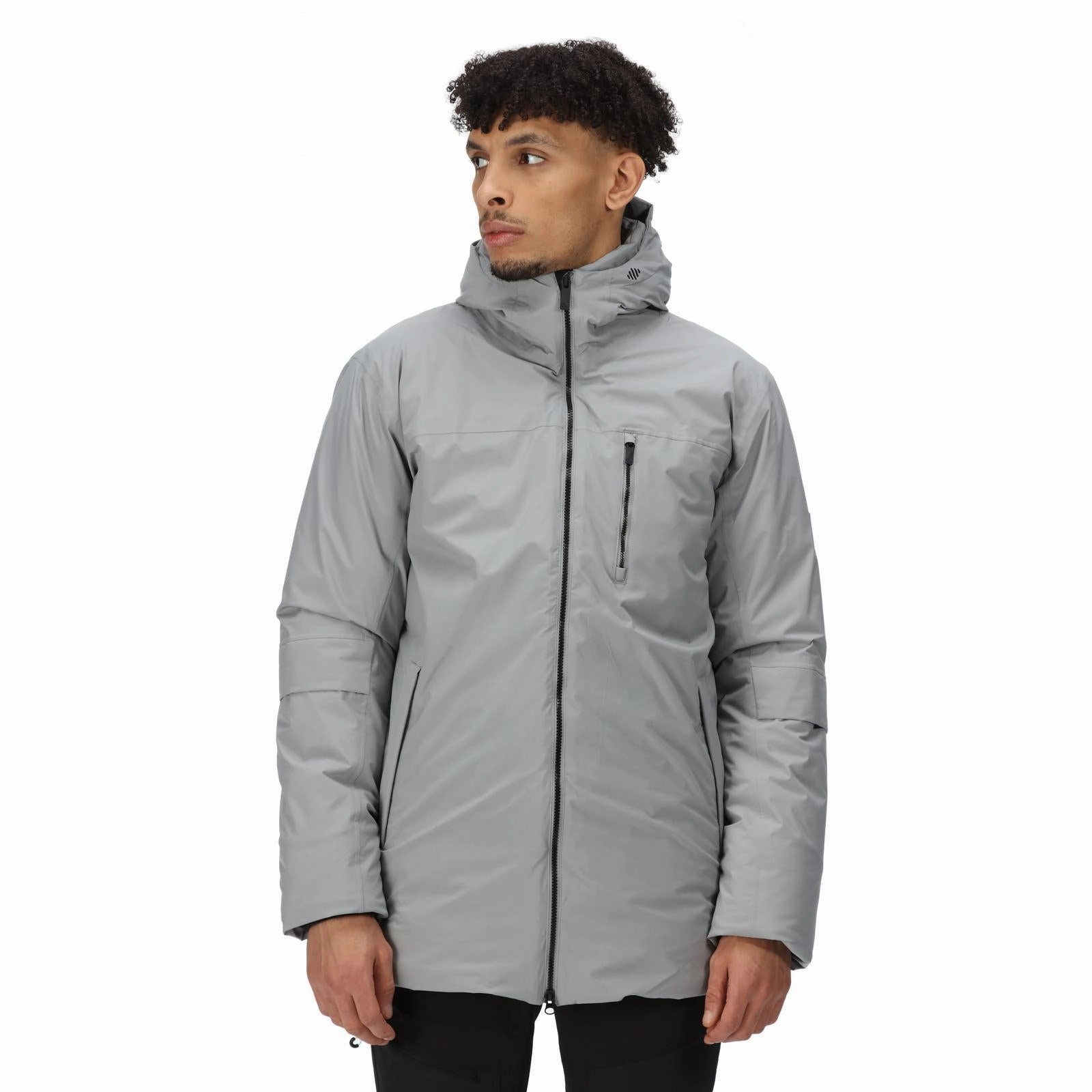 Changeable Style Cold Weather Regatta Mens Yewbank II Hooded Waterproof Park Jacket - Crocodile
