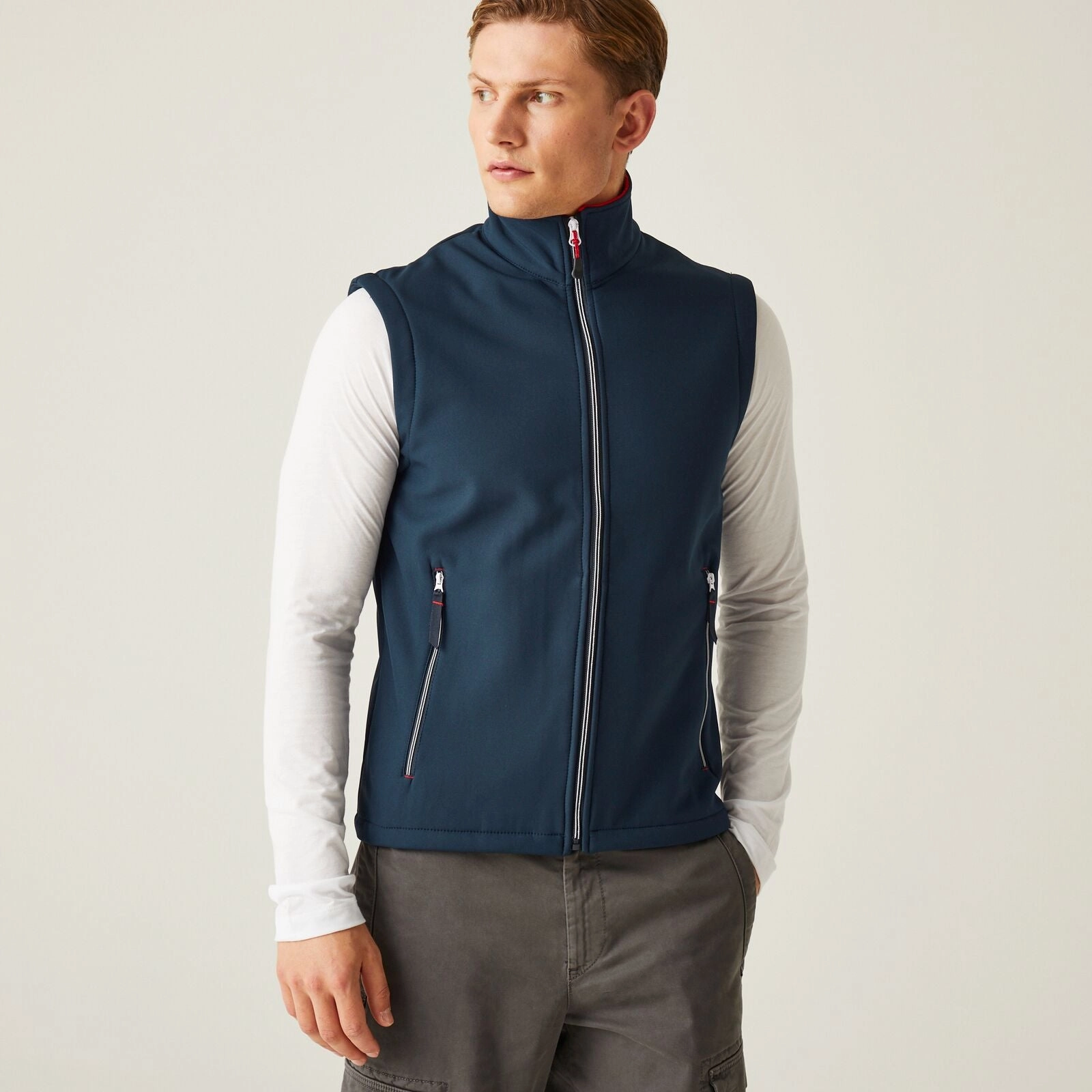 Regatta Professional Mens Ascender Softshell Gilet Double Stitch Seams