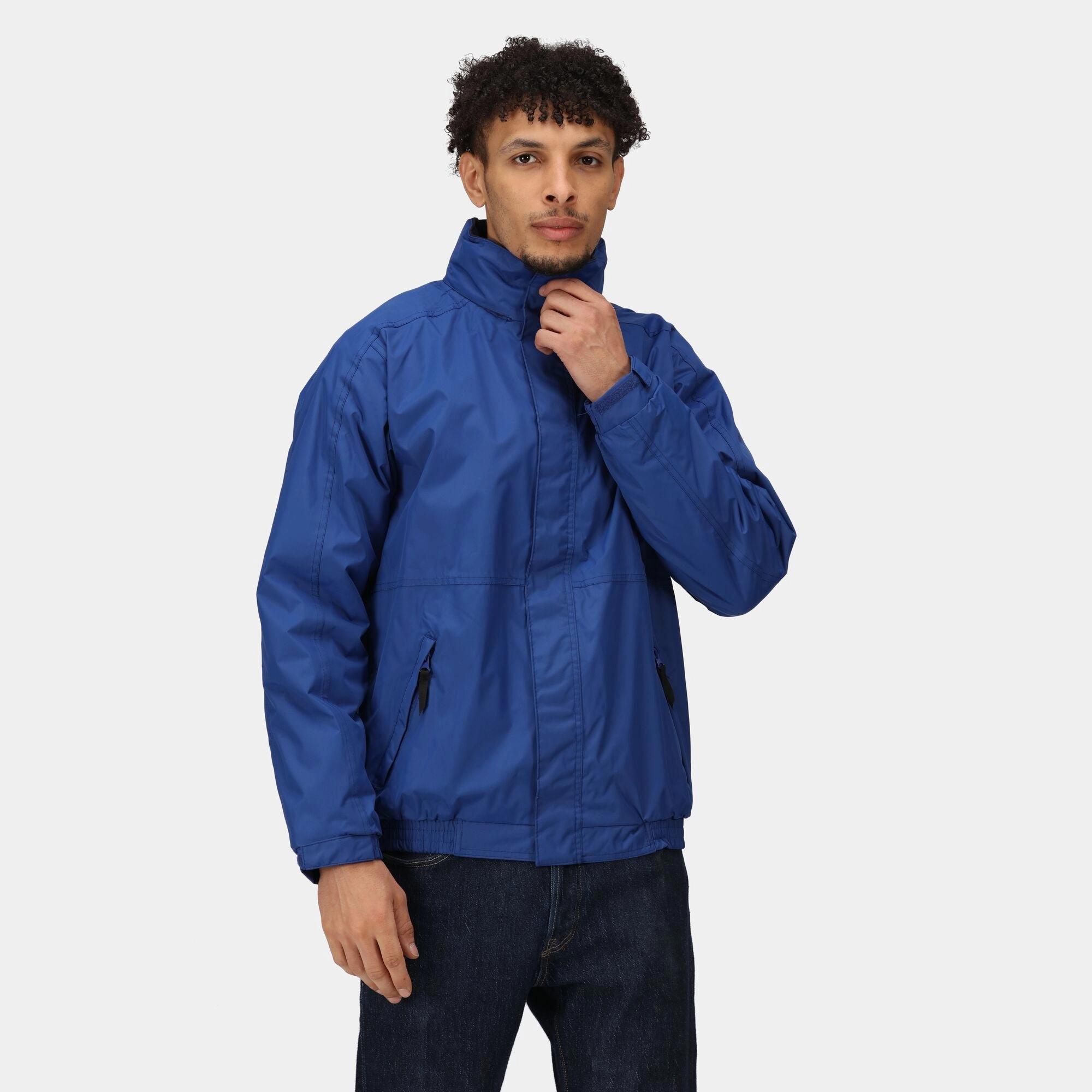 Regatta Professional Mens Dover Fleece Lined Bomber Jacket Soft Weather Wear Hydrophobic Treatment