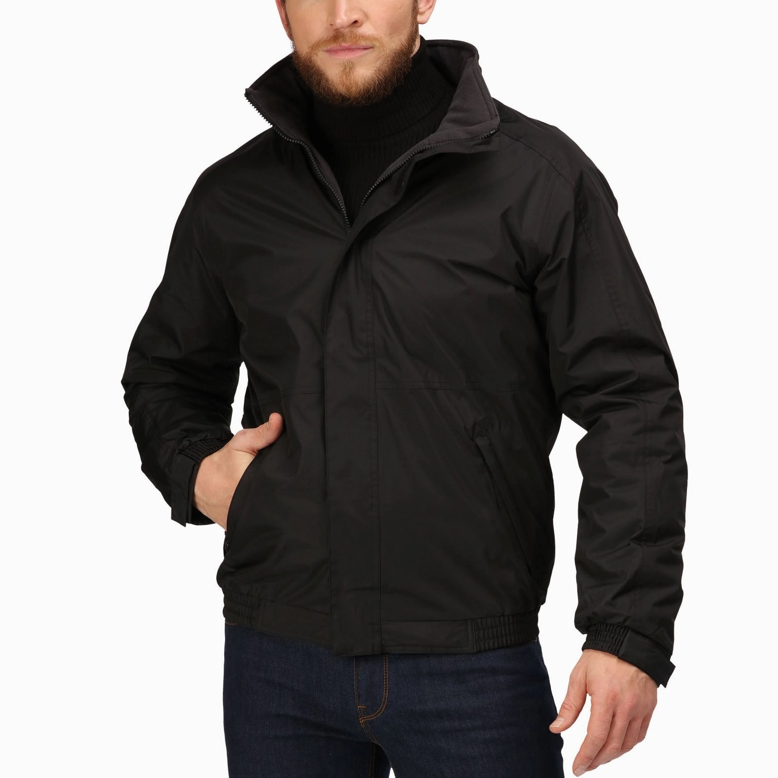 Regatta Professional Mens Dover Fleece Lined Bomber Jacket Soft Interior Brushing Casual Feel