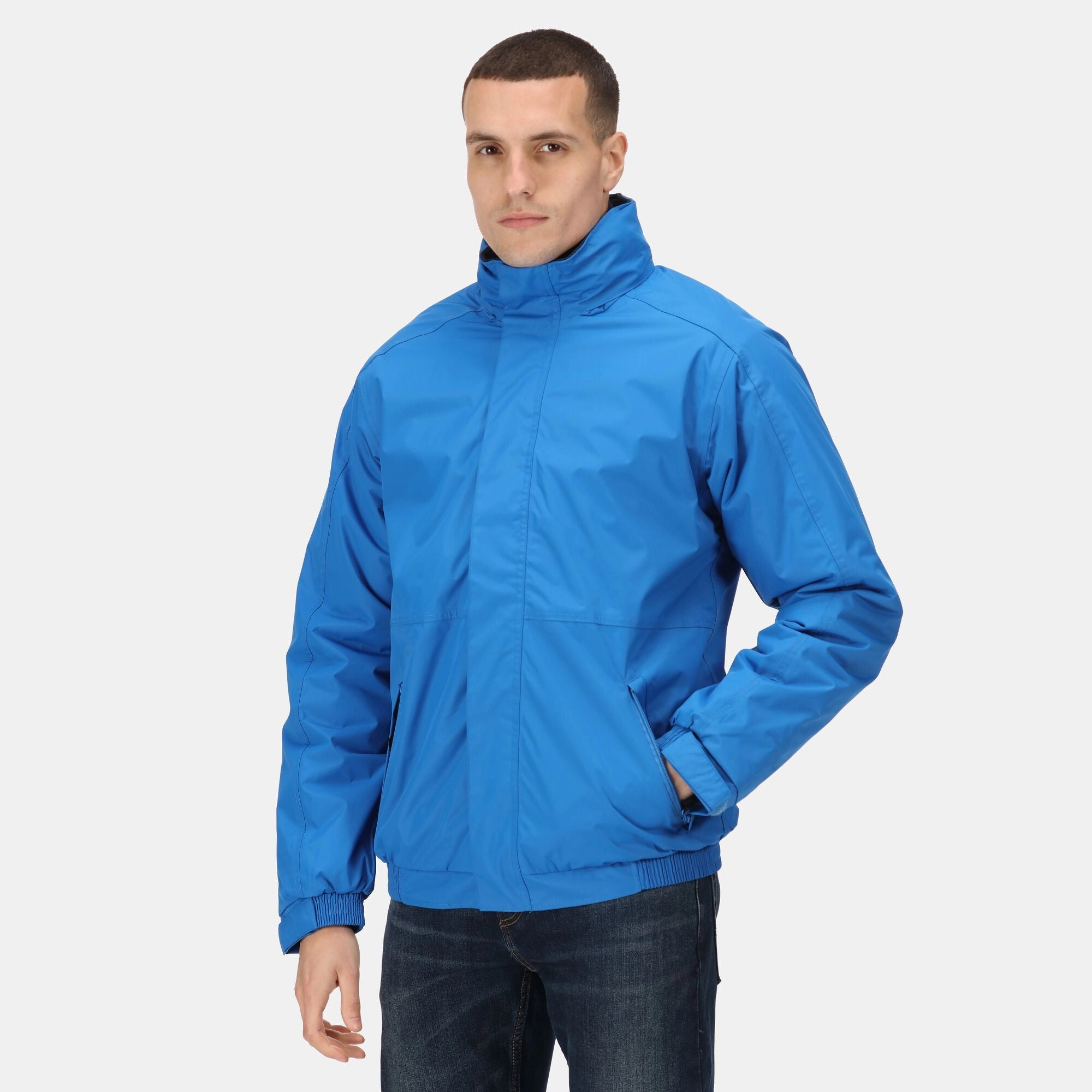 Regatta Professional Mens Dover Fleece Lined Bomber Jacket ElasticWaistband Weekend Ready Look