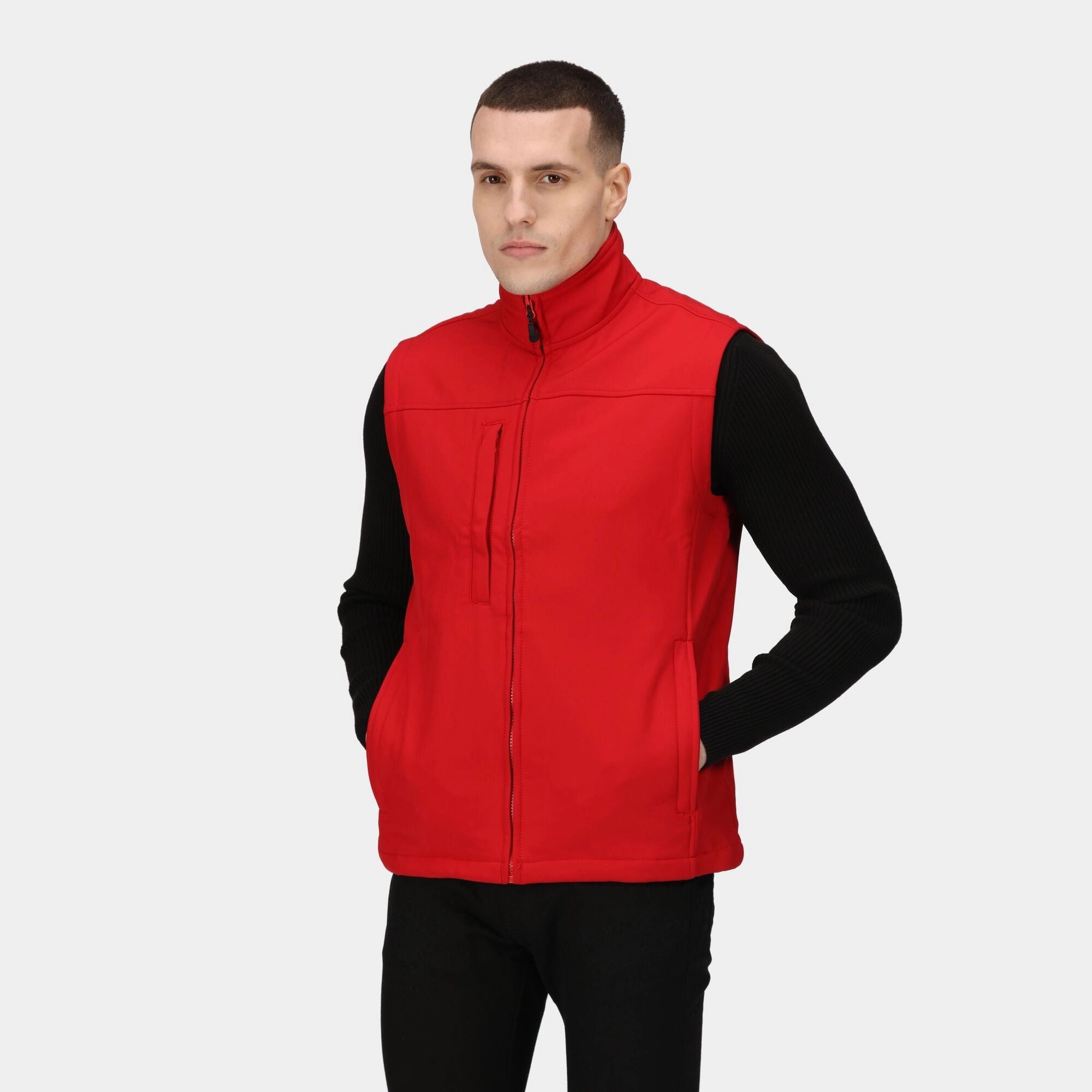 Heat Trapping Layer Waterproof Shell Regatta Professional Mens Flux Warm Softshell Gilet