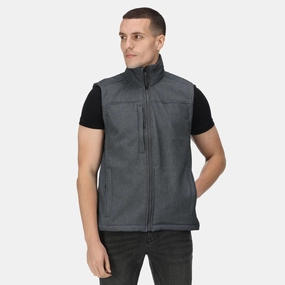 Double Buttons Regatta Professional Mens Flux Warm Softshell Gilet