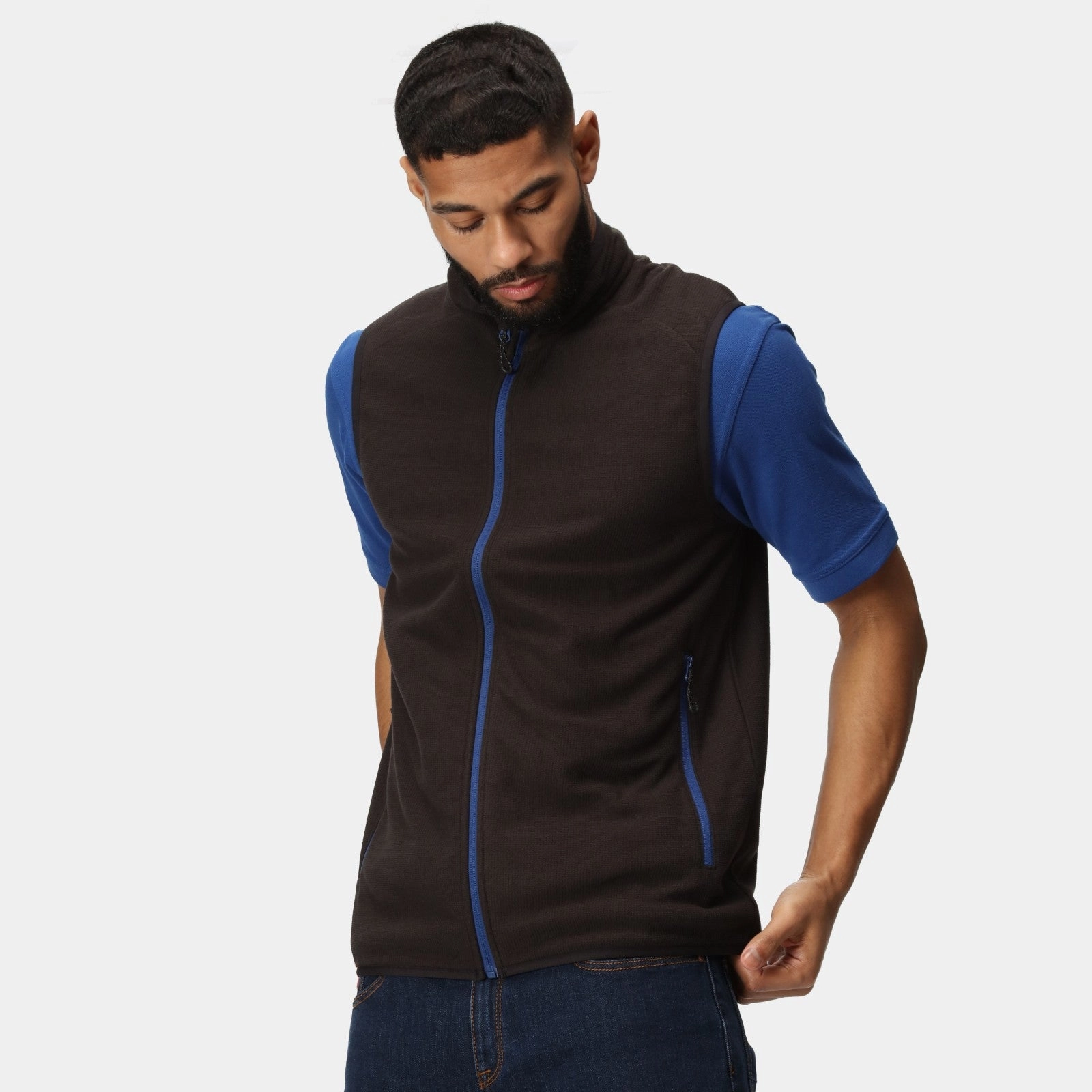 Regatta Professional Mens Navigate Lightweight Fleece Gilet Taped Seam Technology Modular Layering Compatibility