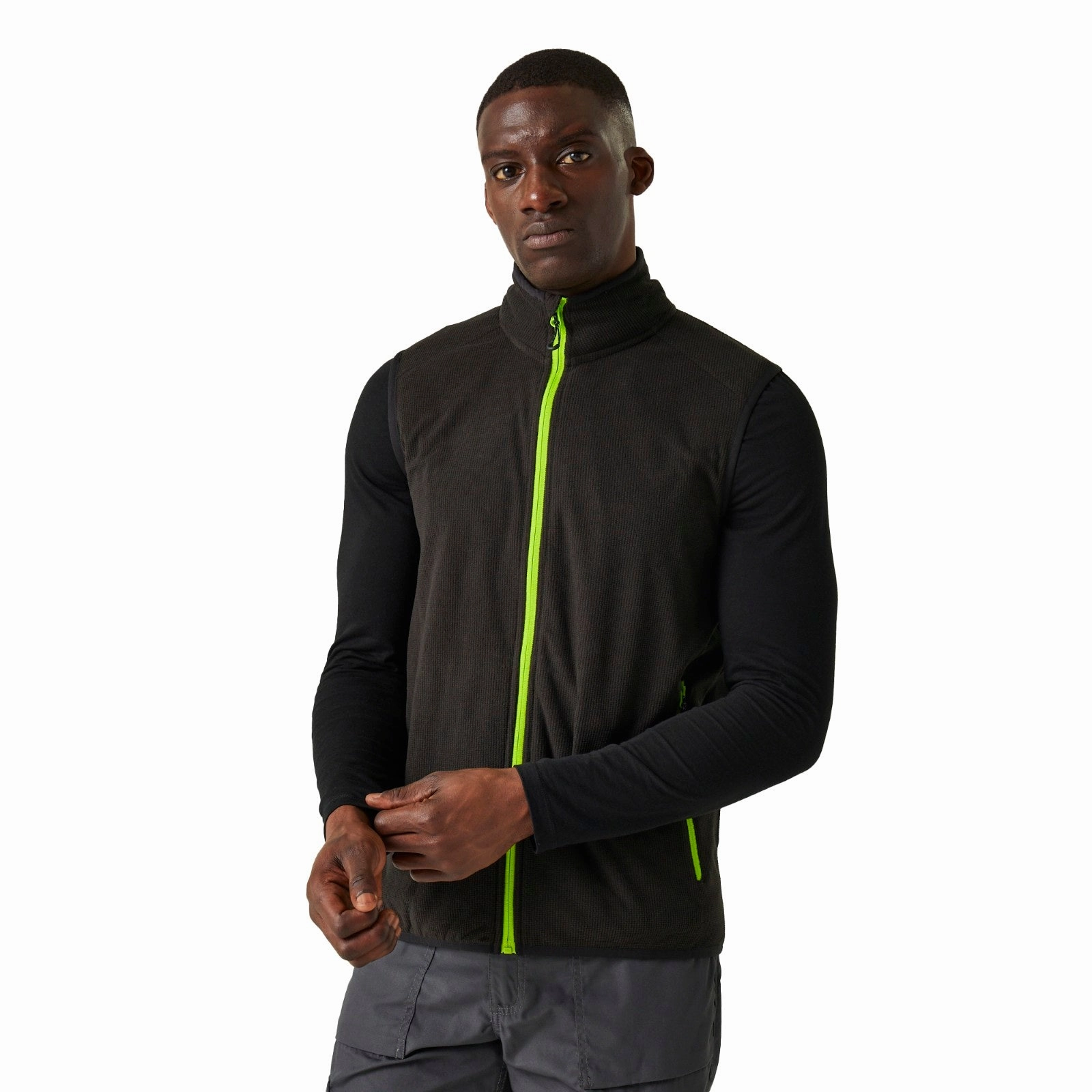 PFC Free Waterproofing Double Buttons Regatta Professional Mens Navigate Lightweight Fleece Gilet