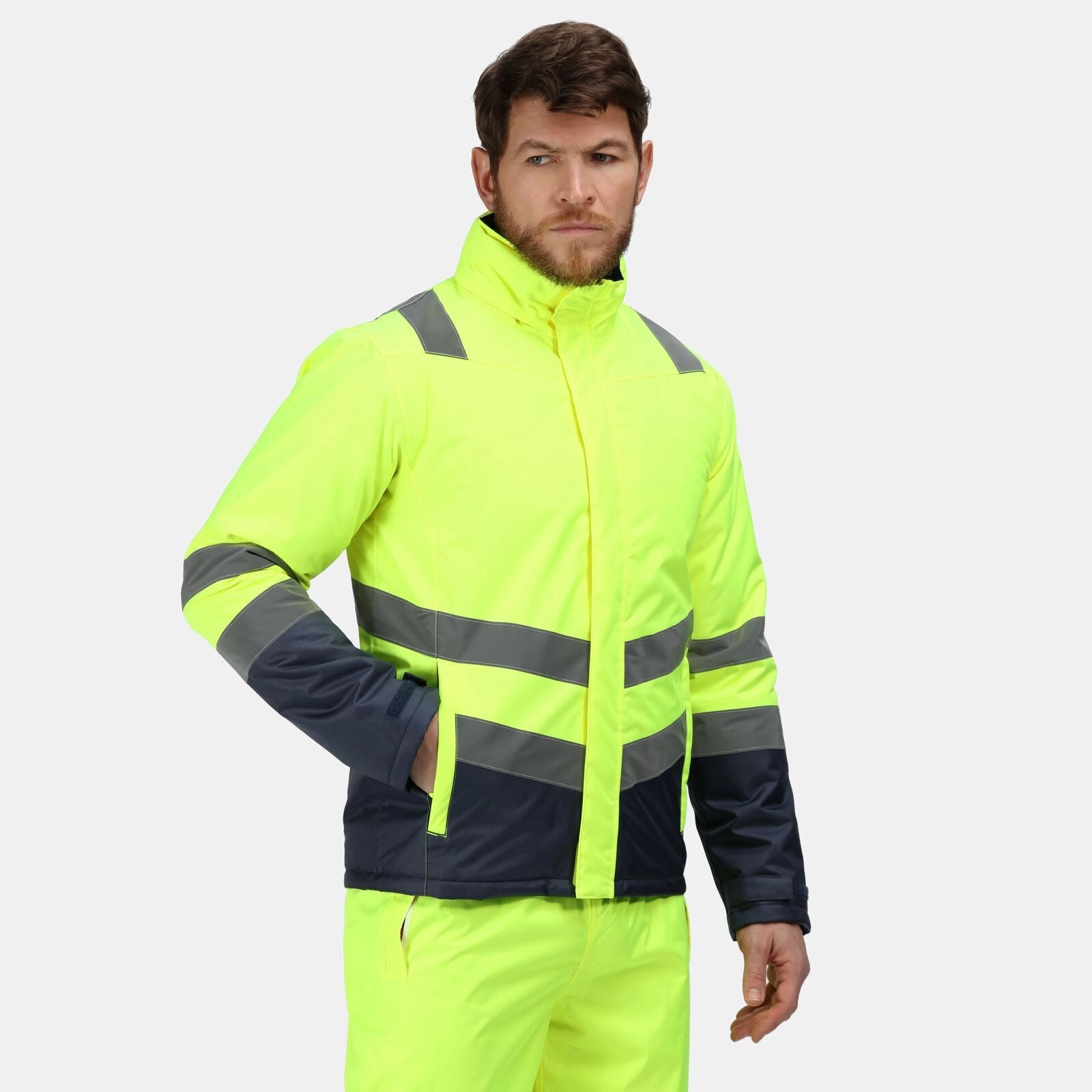 Lightweight Insulation Technology High Density Weave Regatta Professional Mens Pro HI-VIS Parka Jacket