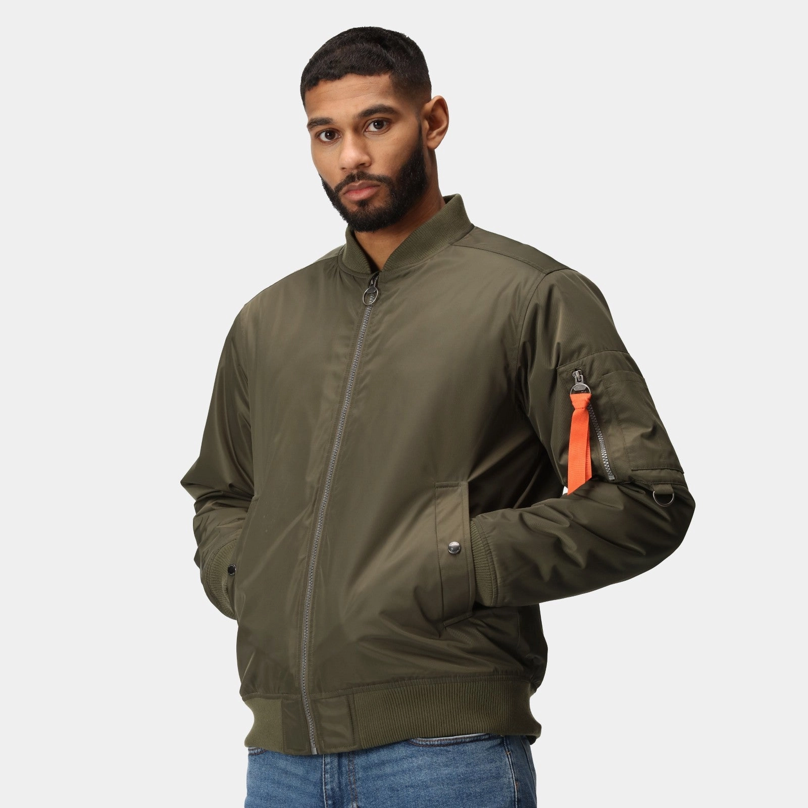 Regatta Professional Mens Pro Pilot Bomber Jacket Noise Reduction Design