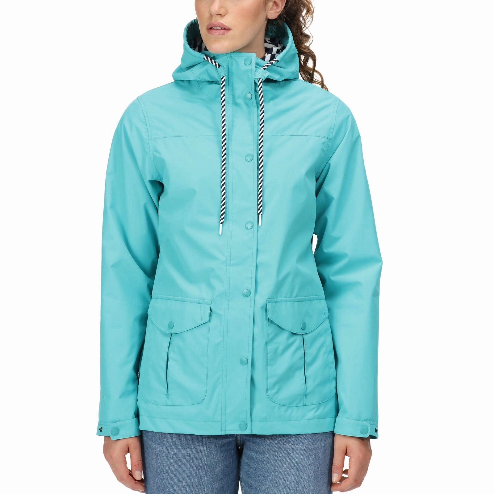 Low Profile Logoing Shrink resistant Regatta Womens Bayarma Hooded Waterproof Jacket