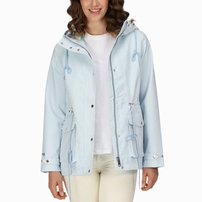 Trendy Feel Wind Chill Protection Regatta Womens Birdie Giovanna Fletcher Collection Waterproof Jacket - Blue