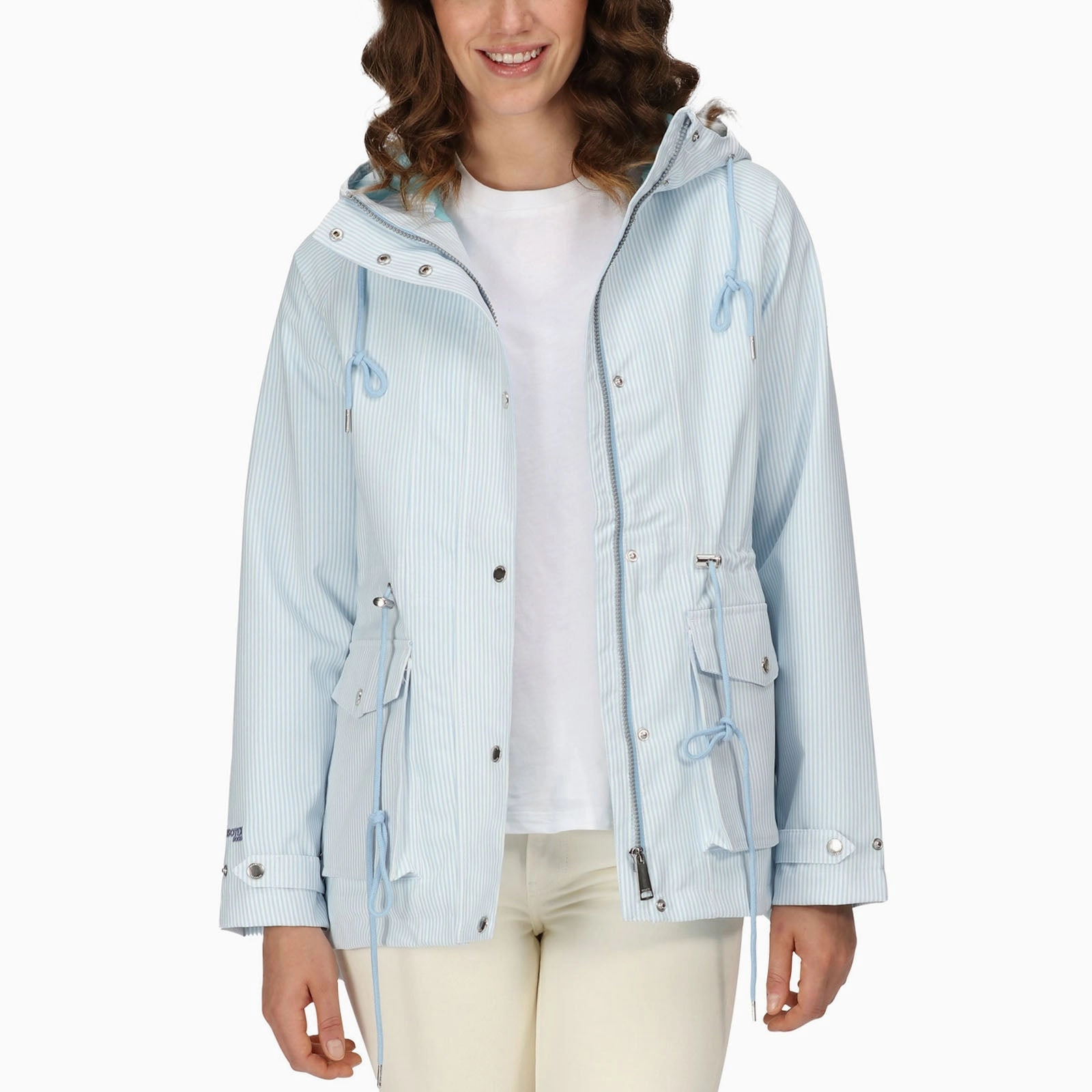 Universal Fit Framework Regatta Womens Birdie Giovanna Fletcher Collection Waterproof Jacket - Blue