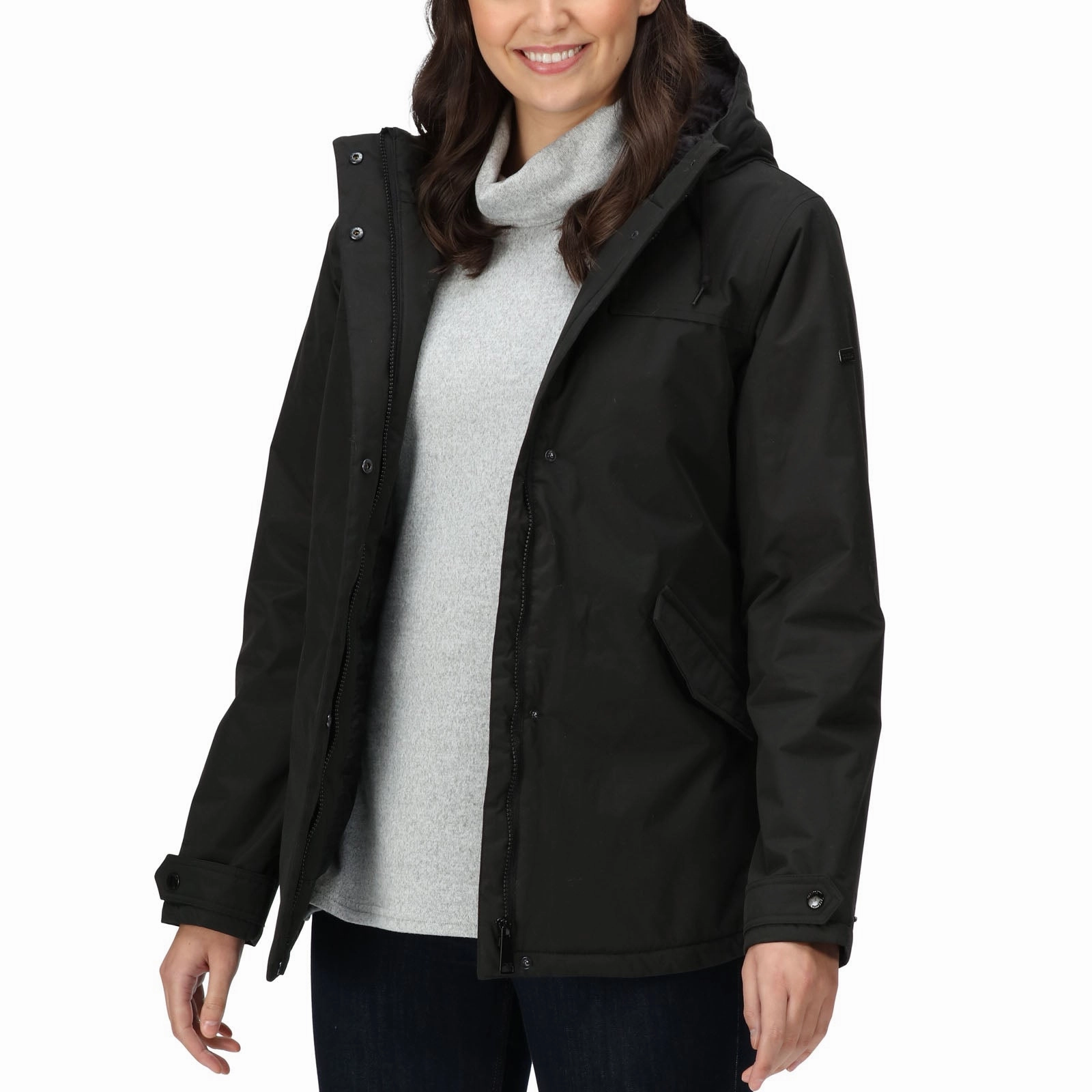 QuickDry Fabric Regatta Womens Bria Fur Lined Waterproof Jacket