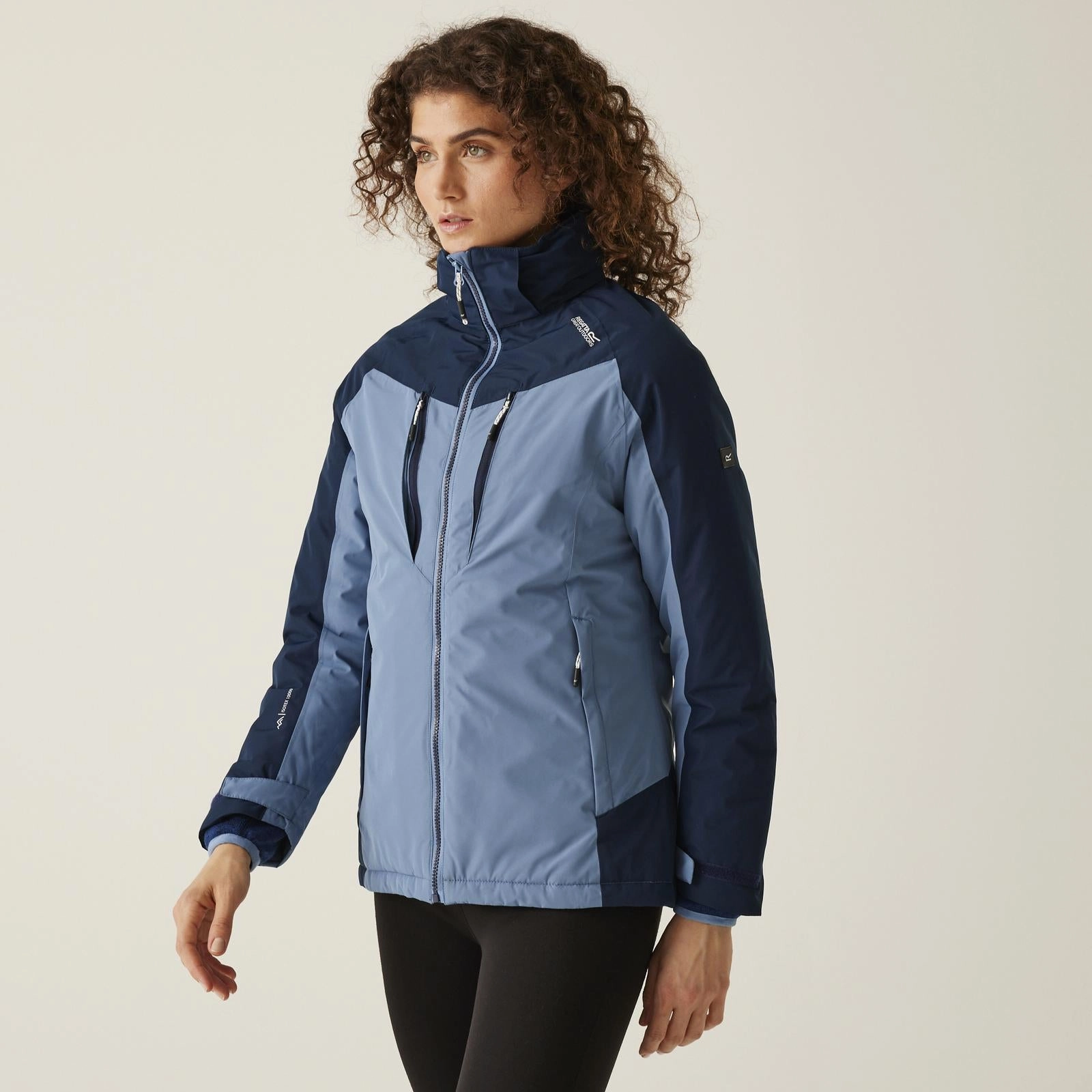 Sleek Layer Look Low Profile Collar Design Regatta Womens Calderdale II Hooded Waterproof Winter Jacket Coat