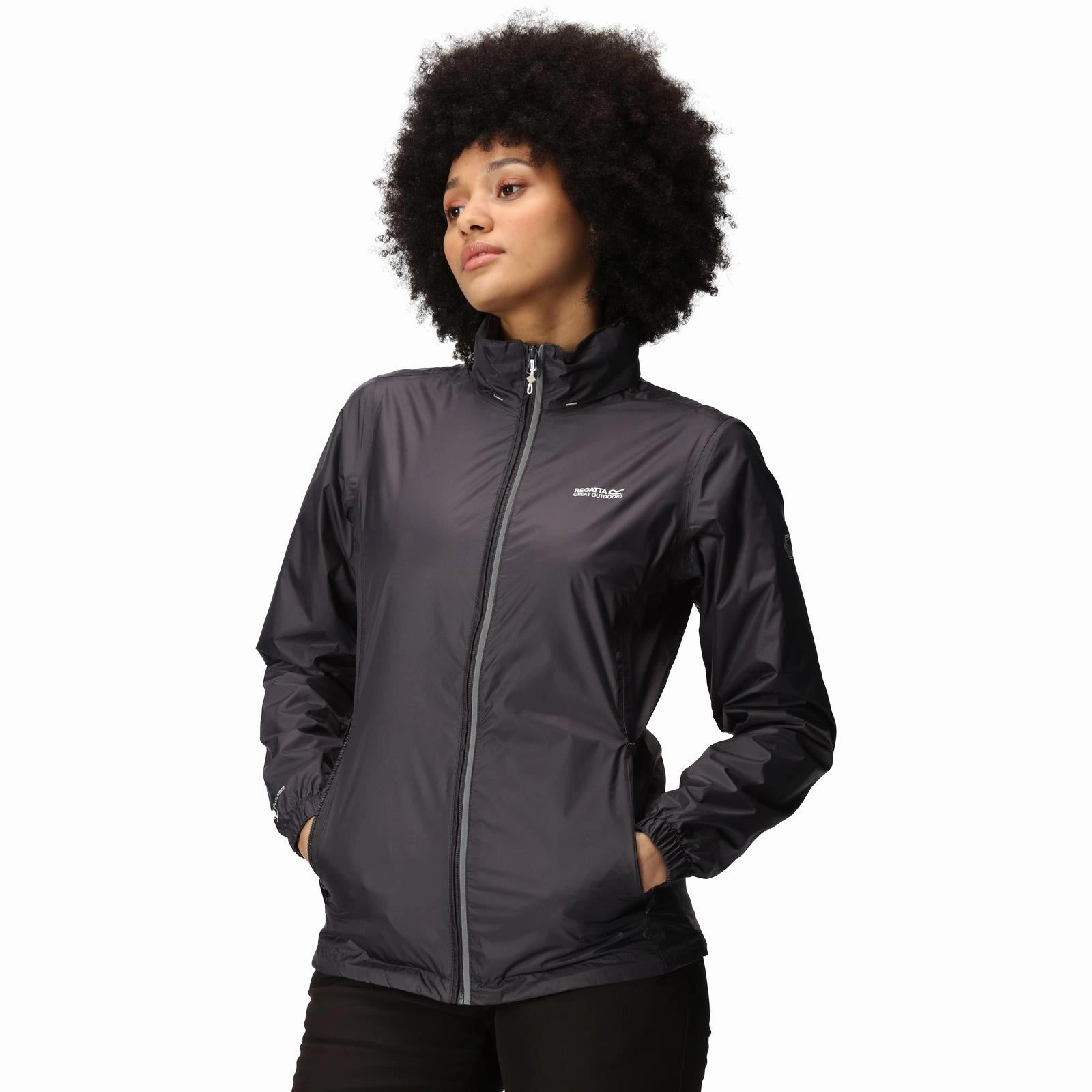Regatta Womens Corinne IV Waterproof Packaway Jacket Ripstop Fabric Technology AdjustableDrawstring